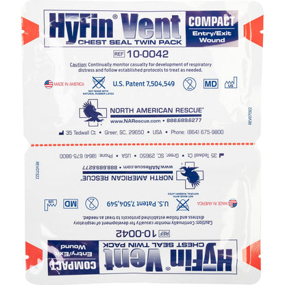 HyFin® Vent Compact Chest Seal (Twin Pack)
