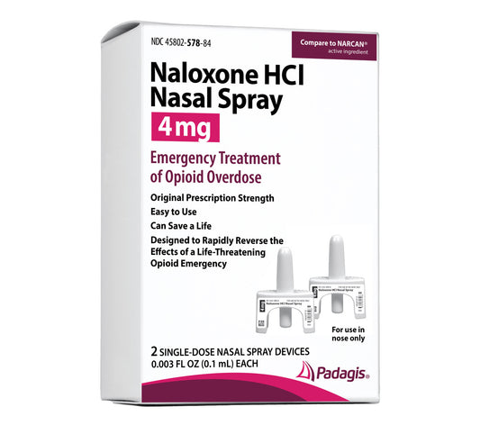 Naloxone HCI, 0.1mL, 4mg Nasal Spray